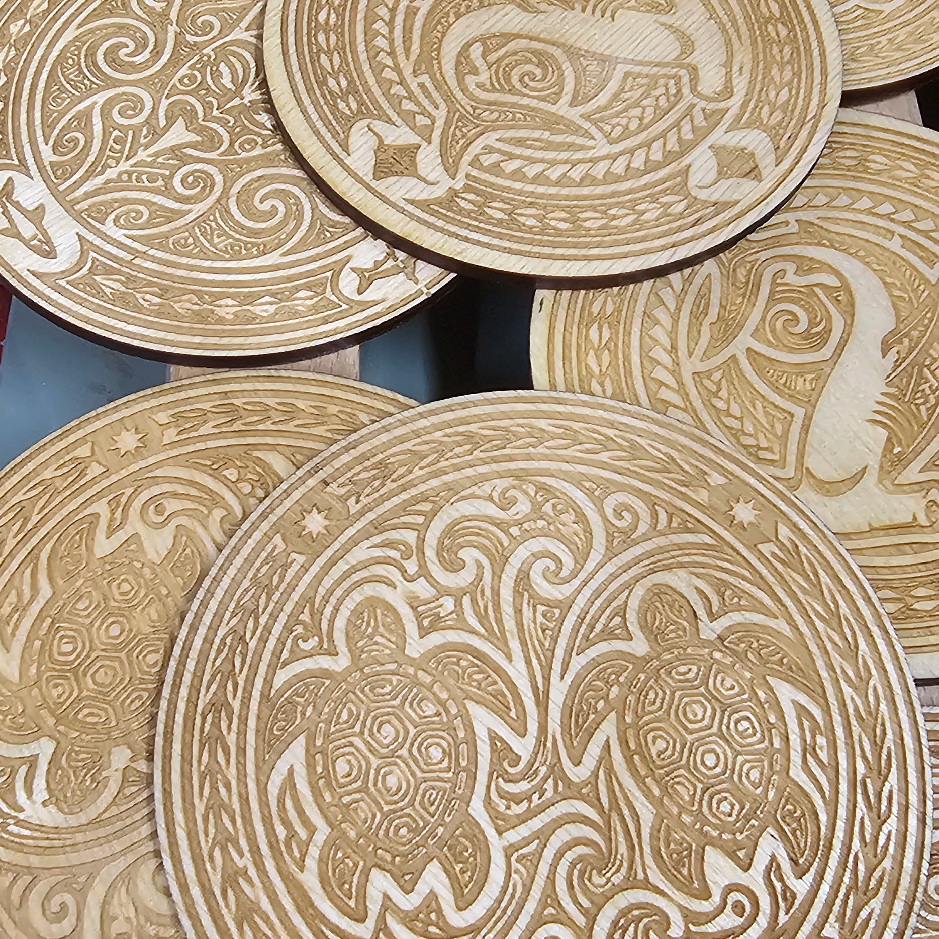 Dessous de verres type Maoris