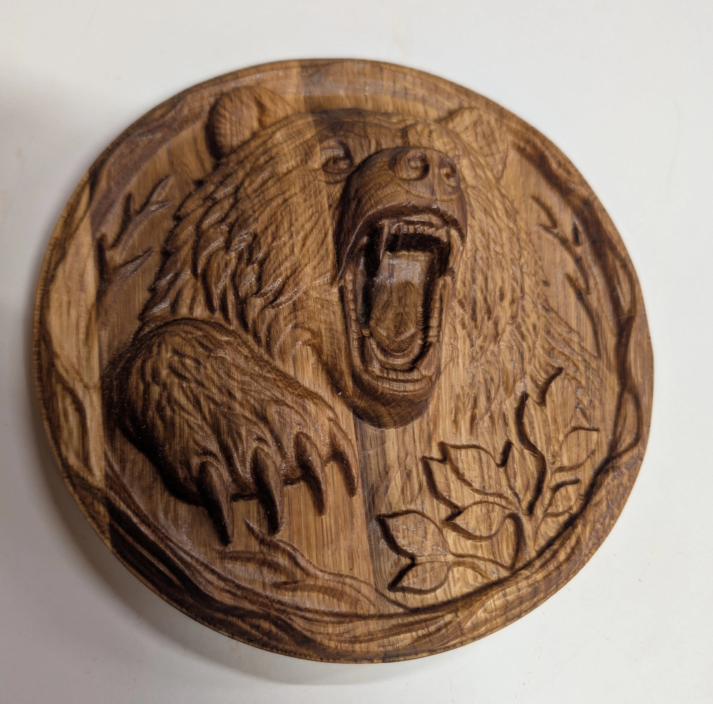 Gravure CNC d'Ours en Bois