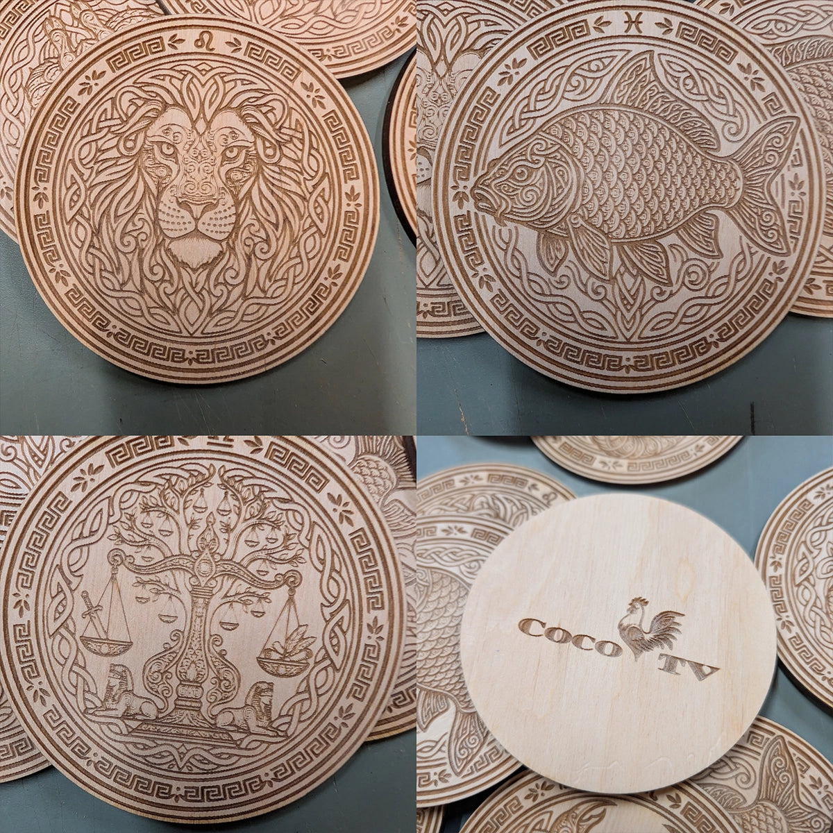 Dessous de verres Signes du Zodiaque